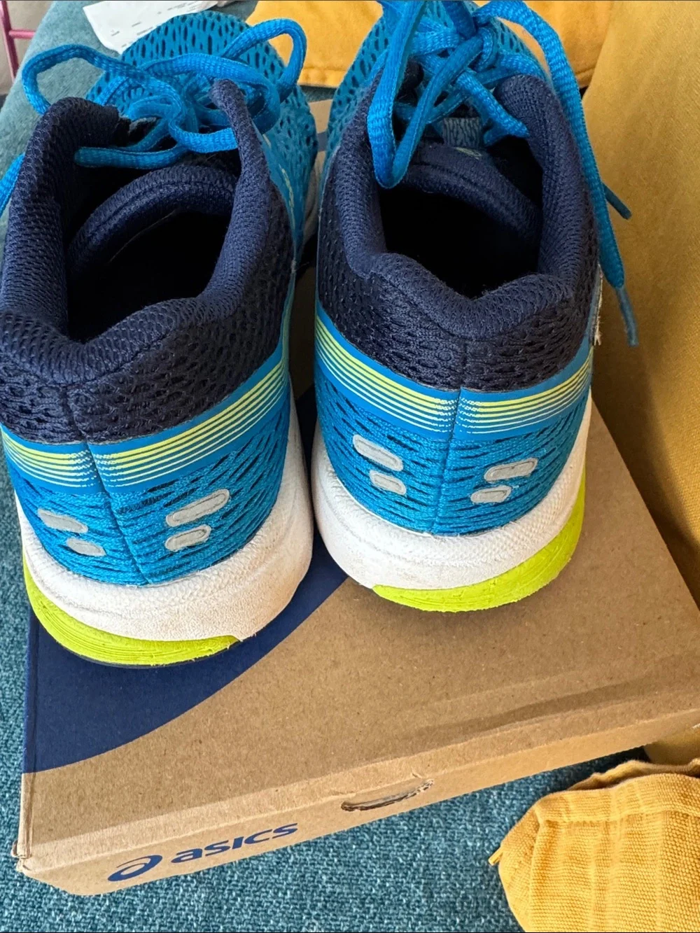 ASICS Kids' Blue Athletic Running Shoes GT 1000